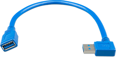 USB кабель-удлинитель с поворотом на 90 градусов