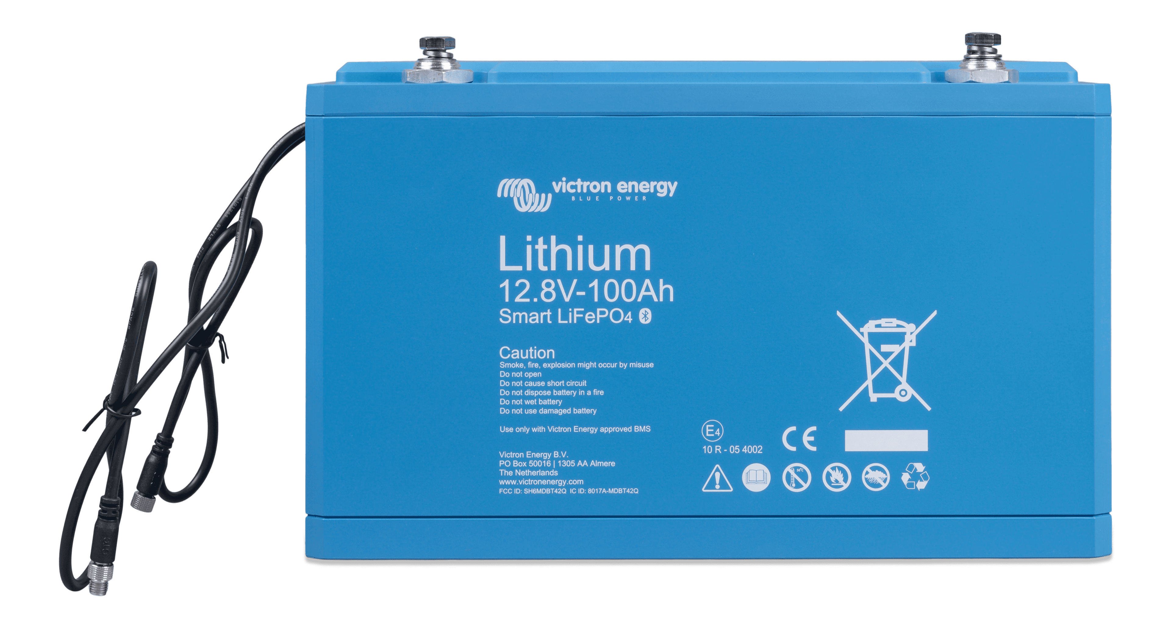 LiFePO4 Battery 12,8V 100Ah Smart (front)  thumbnail