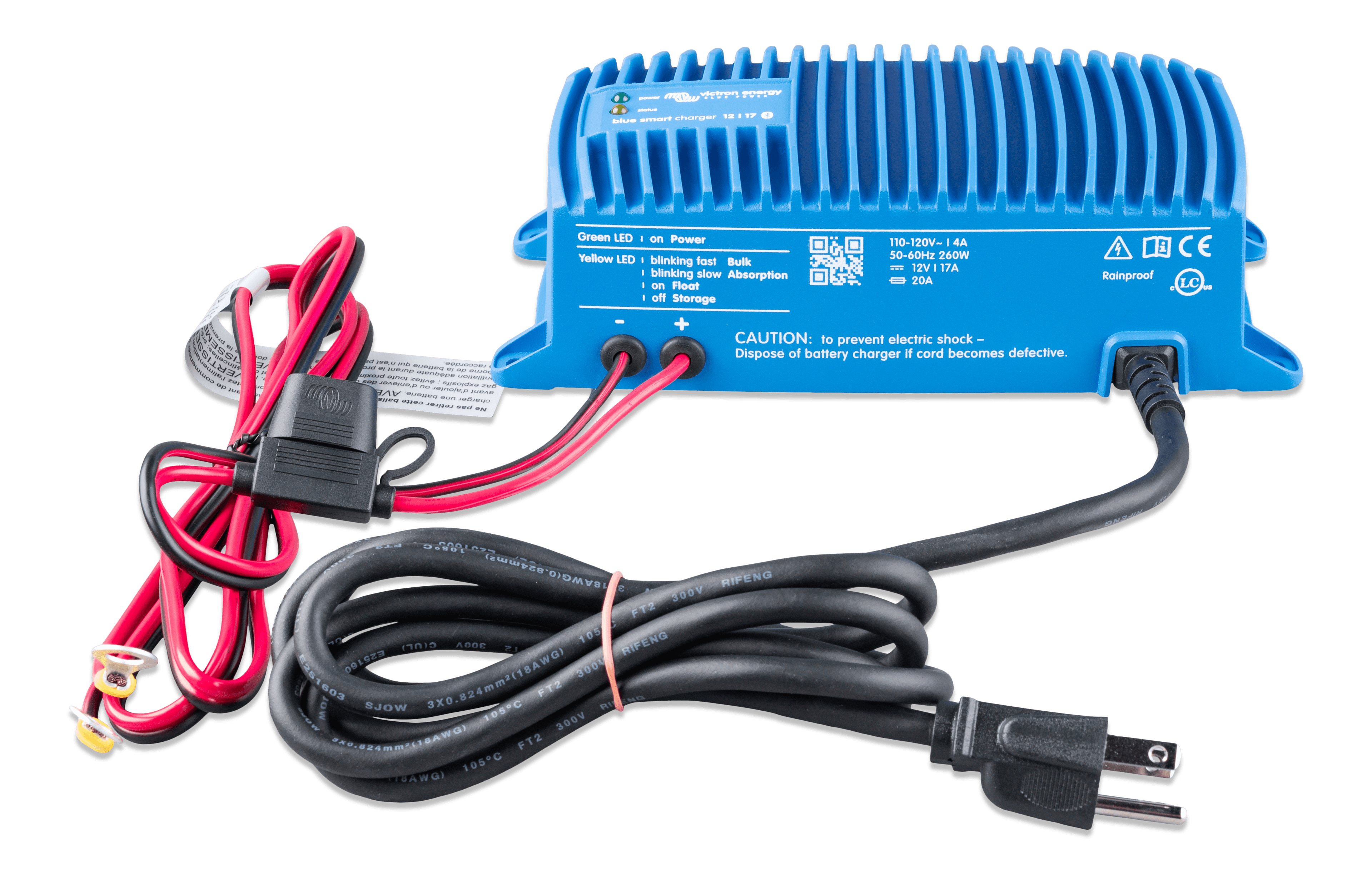 Blue Smart IP67 Charger 12/17(1) 120V NEMA 5-15 (front) thumbnail