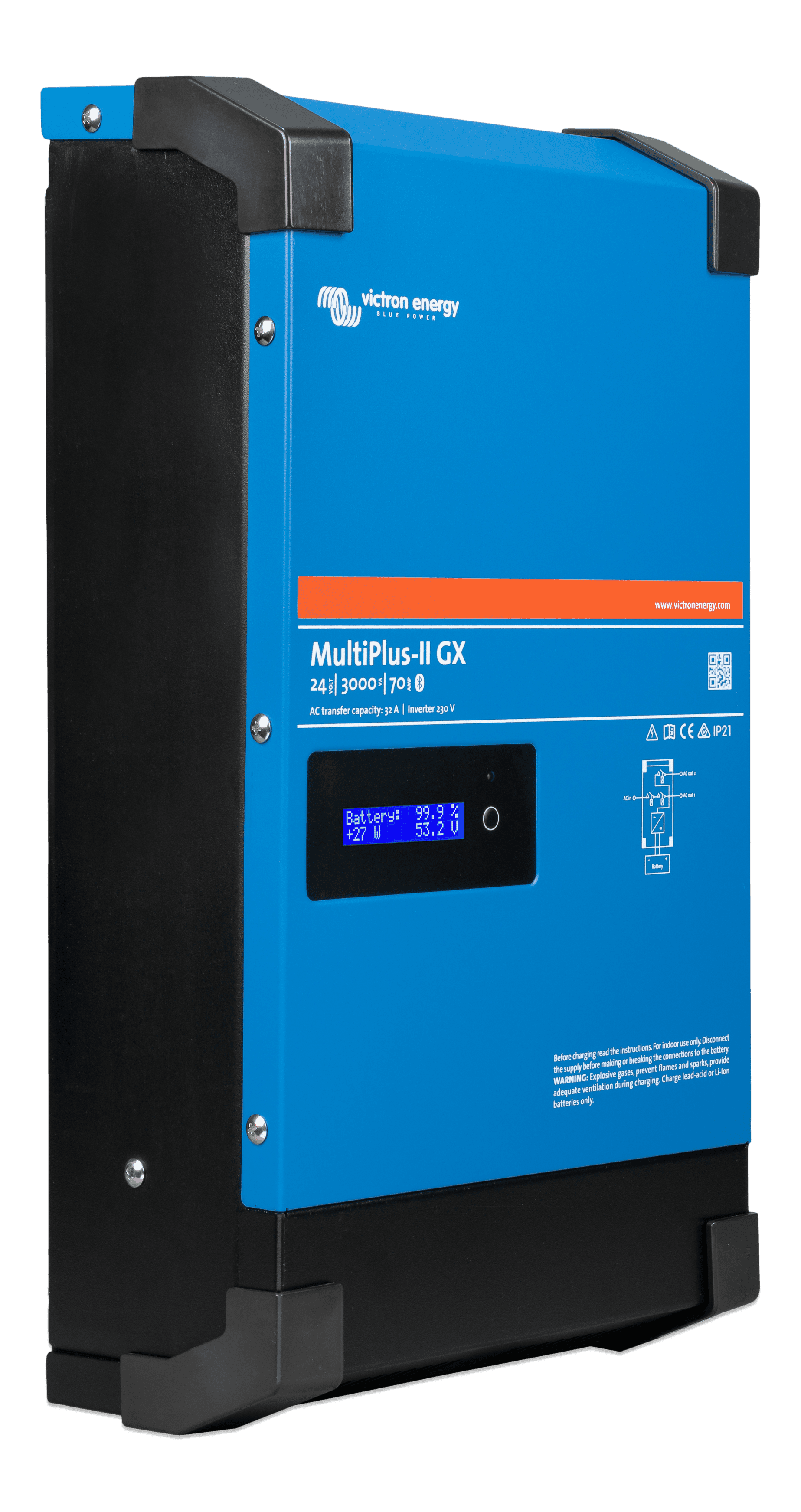 MultiPlus-II 24V 3kVA 70-32 230V GX (right)  thumbnail