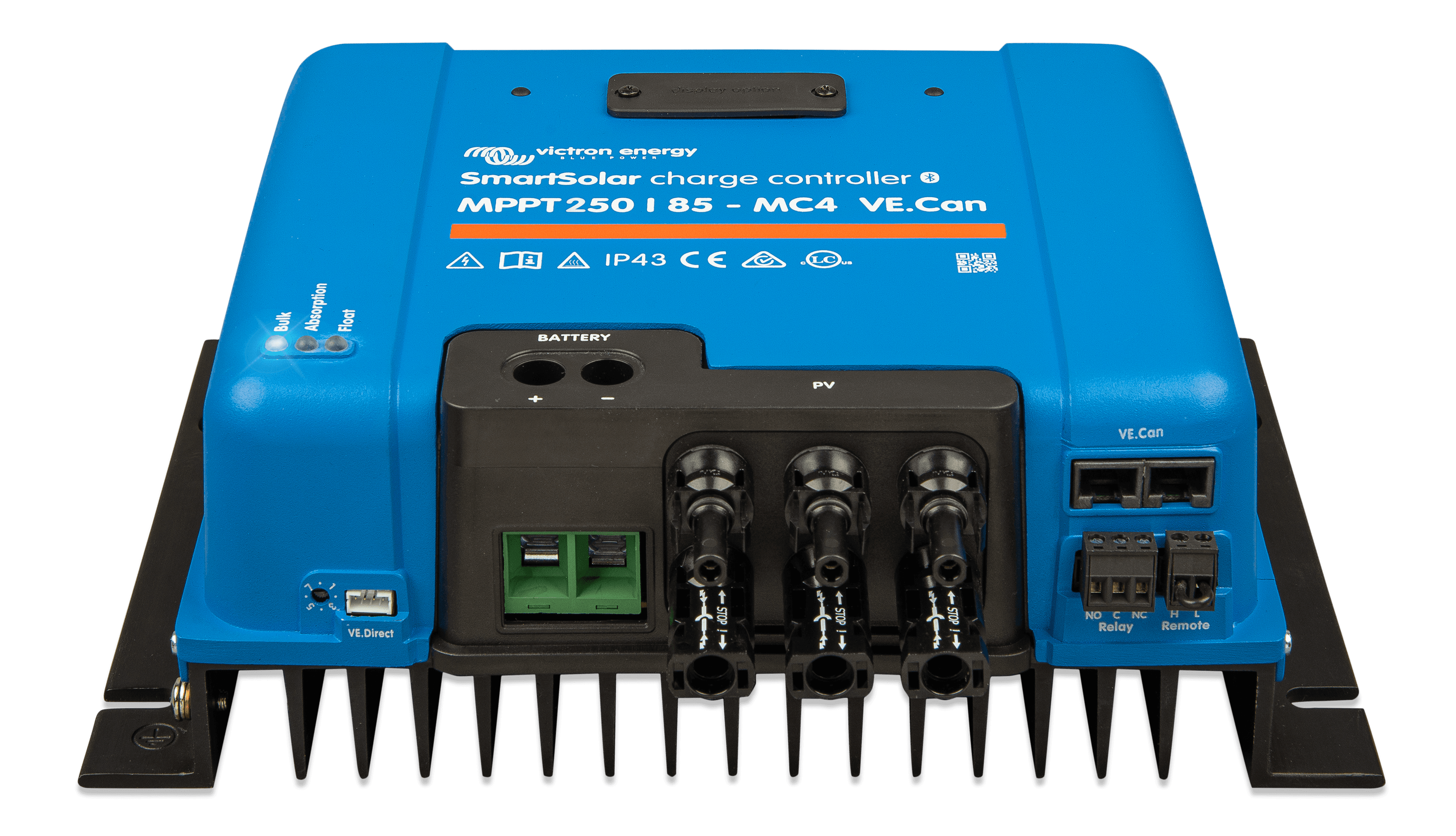 SmartSolar MPPT 250/85 MC4 VE.Can (front-angle) thumbnail