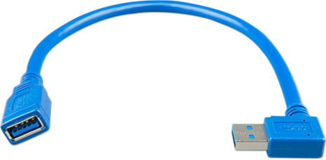 USB кабель-удлинитель с поворотом на 90 градусов